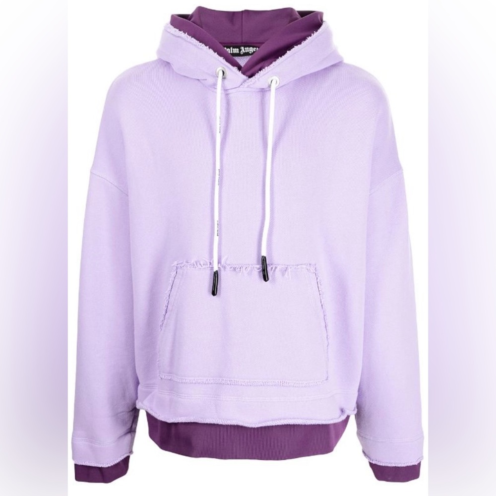 Palm Angels double-layer hoodie purple XXL